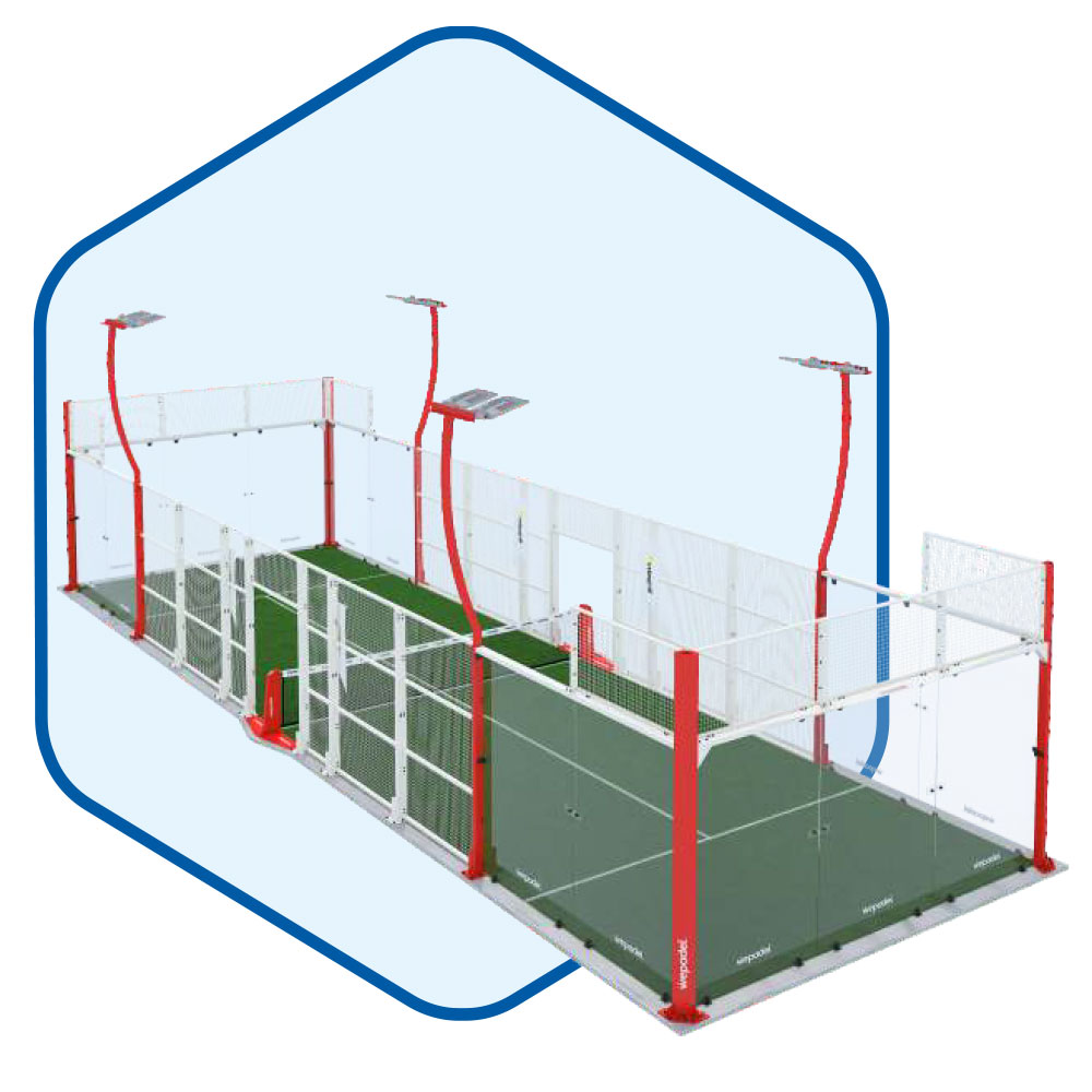 Panoramski teren za jedan padel